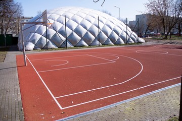 a basketball court