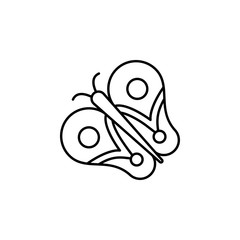 Butterfly icon. Simple line, outline vector elements of spring icons for ui and ux, website or mobile application