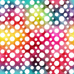 multicolor circle seamless pattern