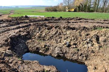 Pollution de sols agricoles suite à une fuite hydrocarbures pipeline