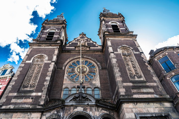 Basilica of Saint Nicholas ( Sint-Nicolaaskerk ) church in Amsterdam, Netherlands