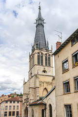 Fototapeta premium Saint-Paul Church (Eglise Catholique Saint Paul, 9th century) - is one of the oldest churches in Lyon and one of the best preserved. Lyon, France.
