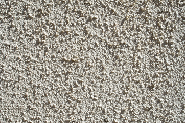 New white plaster on wall closeup