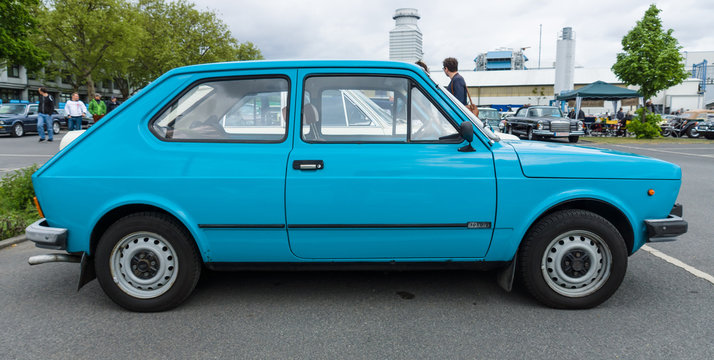 BERLIN - MAY 10, 2015: Subcompact Fiat 127 Series 2. The 28th Berlin-Brandenburg Oldtimer Day