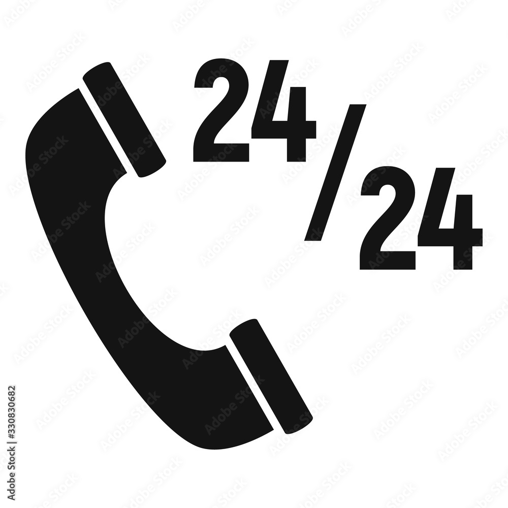Poster customer call center icon. simple illustration of customer call center vector icon for web design is