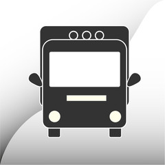 Truck icon vector. Delivery van, service concept, Minimalistic sign isolated on white background. Trendy Flat style for graphic design, Web site, UI. EPS10