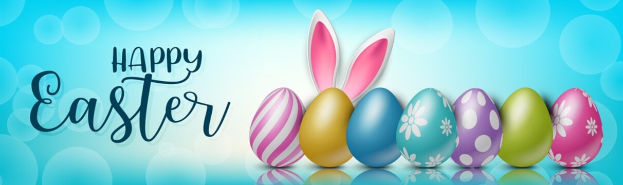 Happy easter banner