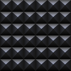 Black square seamless pattern.