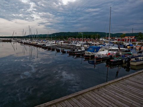 Harbour at B&aring;stad, Sweden