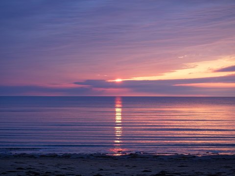 Sunset at B&aring;stad, Sweden