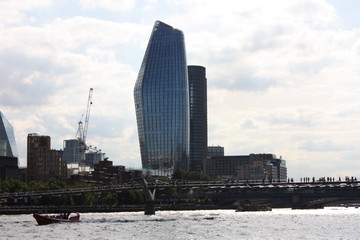 london and its historic and modern buildings along the thames river