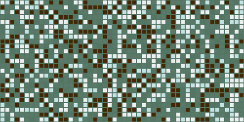 Pixel pattern. Camouflage vector seamless background. Abstrac texture design. Retro geometric illustration. Game wallpaper. Simple repeat square