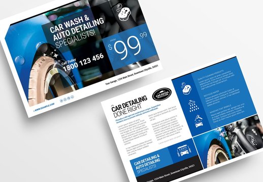 Blue and White Flyer Layout