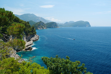 Rocky coast of Adriatic Sea, Montenegro