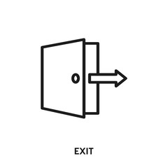 exit door icon vector. exit door icon vector symbol illustration. Modern simple vector icon for your design. entrance icon vector	