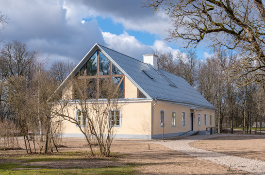 old barn building in estonia