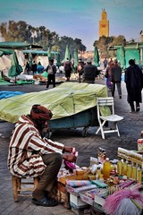 Jamaa El Fna square street vendor - Marrakech