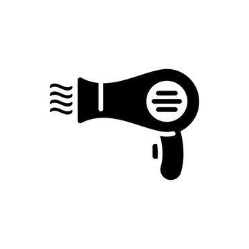 recommend clip art: Hair Dryer Vector Icon Glyph style illustration.