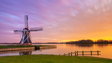 windmill at sunset © Tsvetan