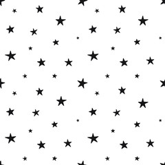 Vector seamless star pattern, star quote, saying, retro, wedding, vintage, greeting card, web template.
