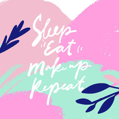 Fototapeta na wymiar Hand lettering illustration for your design. Beauty quote.