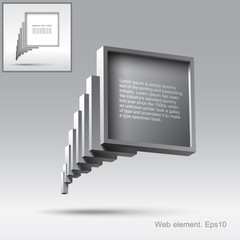 Web element design, vector, website