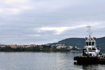 port of El Ferrol, Galicia, Spain, Europe, October 7, 2019
