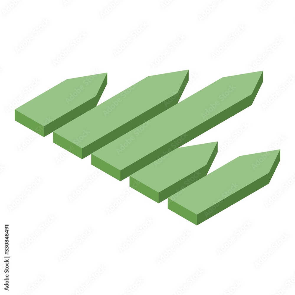 Poster bank regression icon. isometric of bank regression vector icon for web design isolated on white back
