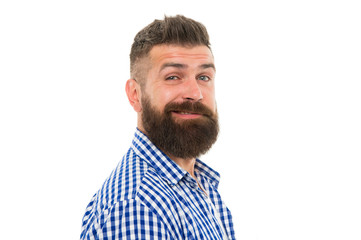 fashion model portrait. unshaven head hair. bearded dandy in trendy manner. brutal caucasian...