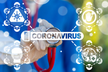 Virus Coronavirus Sickness Medical Tests Concept. Clinical Study and Research COVID-19 Vaccine.