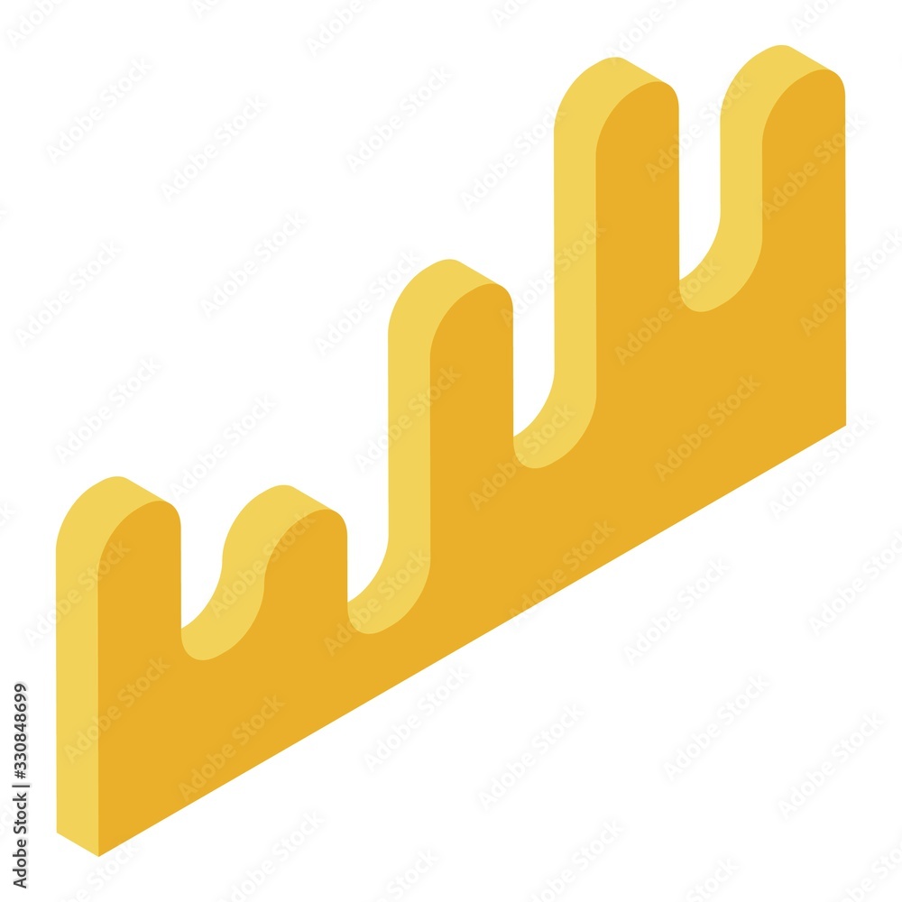 Poster economic regression chart icon. isometric of economic regression chart vector icon for web design is