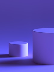 3D podium background.