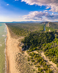 Foto aerea del parco della Maremma (Toscana)