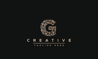 Modern creative letter G vector logo design. Minimalist G Luxury monogram initial based icon.