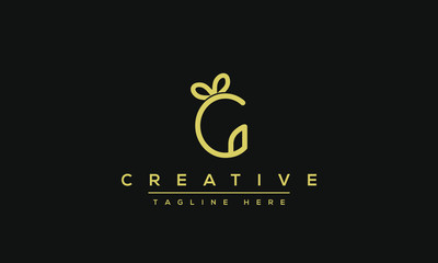 Modern creative letter G vector logo design. Minimalist G Luxury monogram initial based icon.