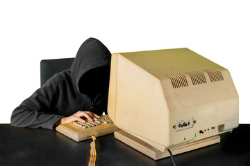 Unknown man trying to steal information
