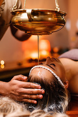 Spa treatments for a girl in a beauty salon