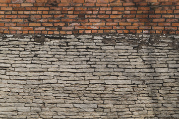 Brick wall. stone wall texture. abstract grunge background. old masonry