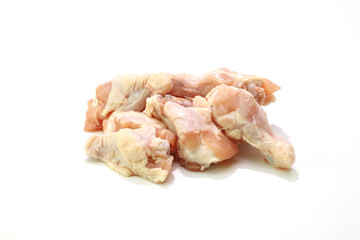 白背景の若鳥手羽元