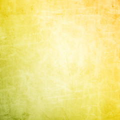 Yellow grunge wall for texture background