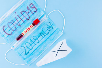 Travel vacations cancelled with COVID-19. The concept of restrictions for tourism. Impact of...