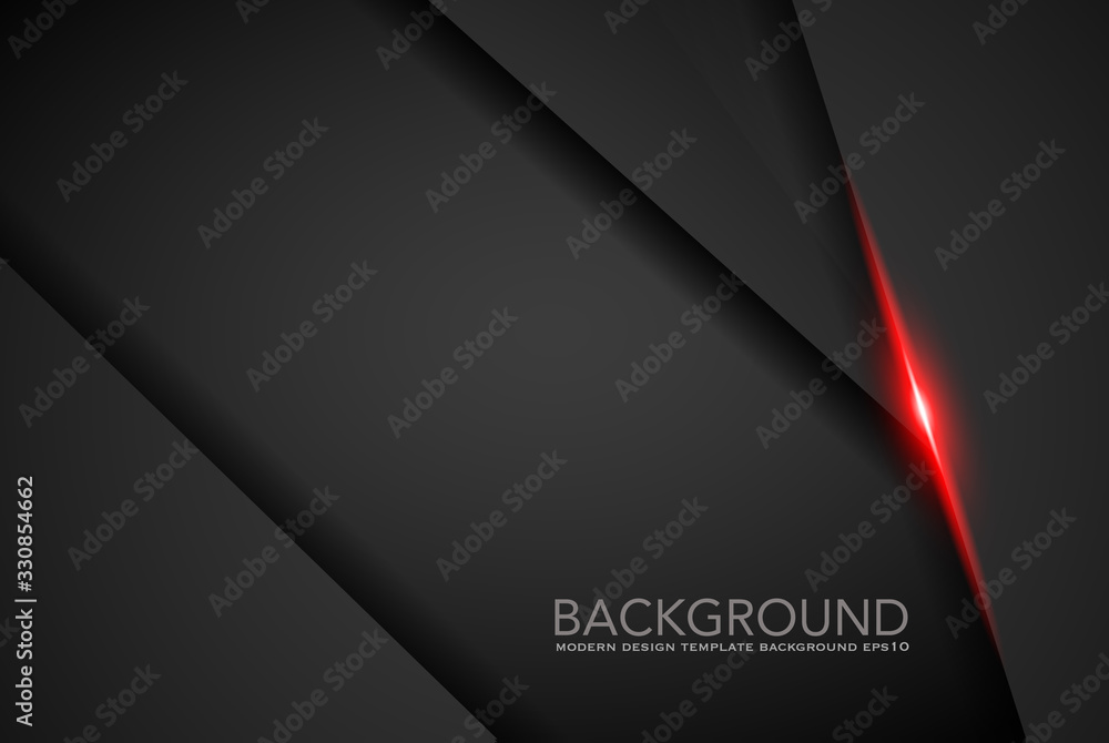 Poster abstract metallic red black frame layout modern tech design template background