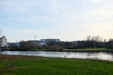 View of a city across a river