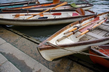 Fototapeta na wymiar Boats in the river