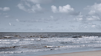 Beautiful panoramic landscape with sea view. Amazing nature.