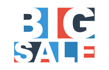 colorful vector illustration banner big sale