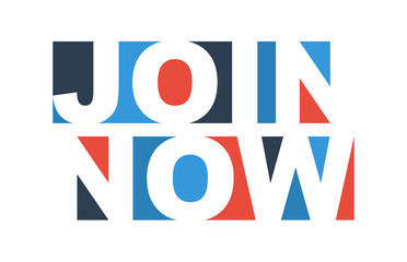 colorful vector illustration banner join now