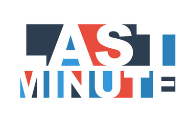 colorful vector illustration banner last minute