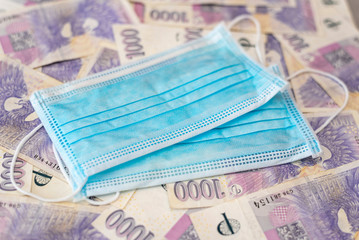 Example of lack and extreme price increase of face masks (respirators) in coronavirus epidemic and pandemic outbreak in the Czech Republic