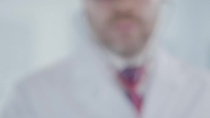 Physician uses stethoscope with the Greek flag. Healthcare in Greece - Powered by Adobe